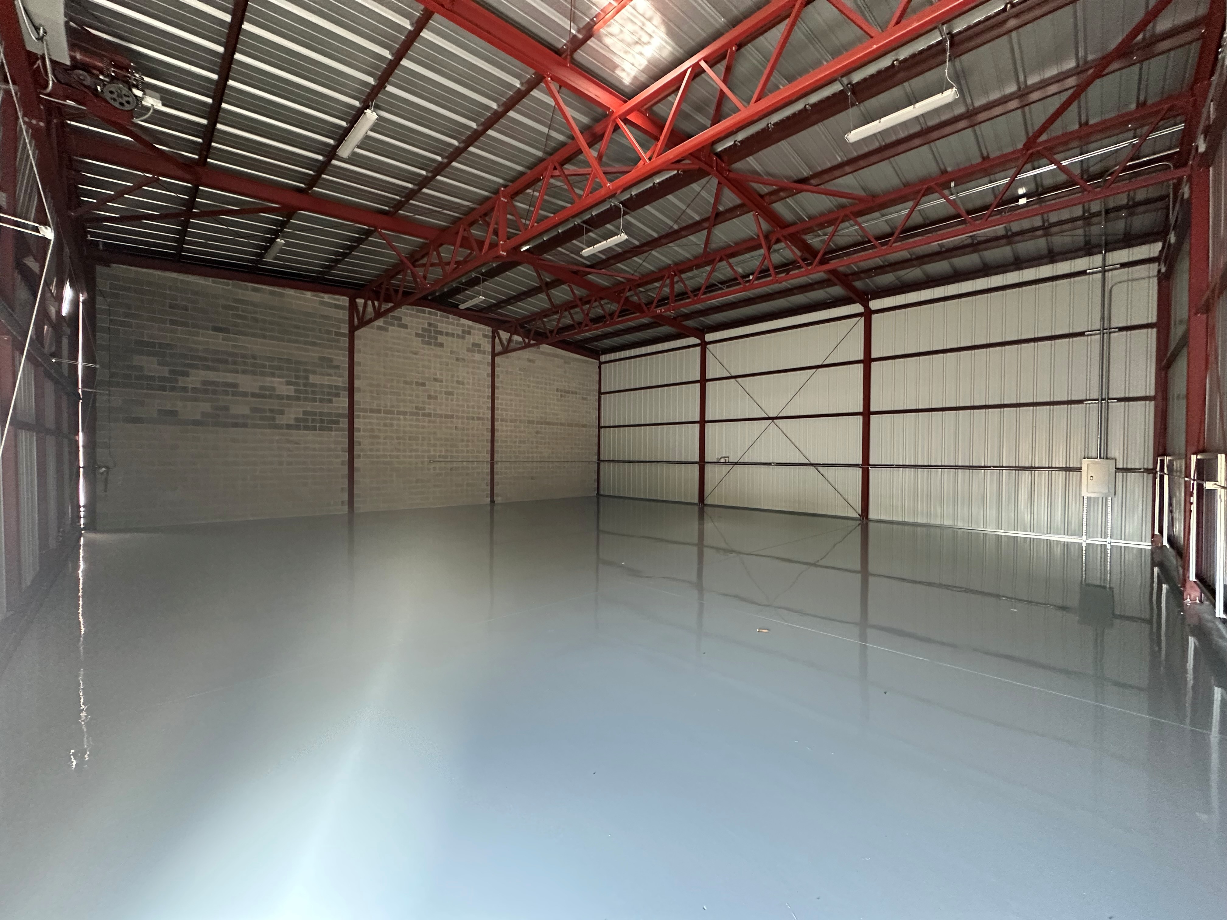 Interior of new Hangar at 33N Delaware Airpark Available now